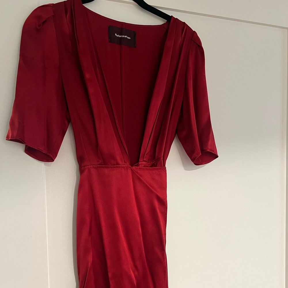 Reformation Wrap Tie Mini Dress
